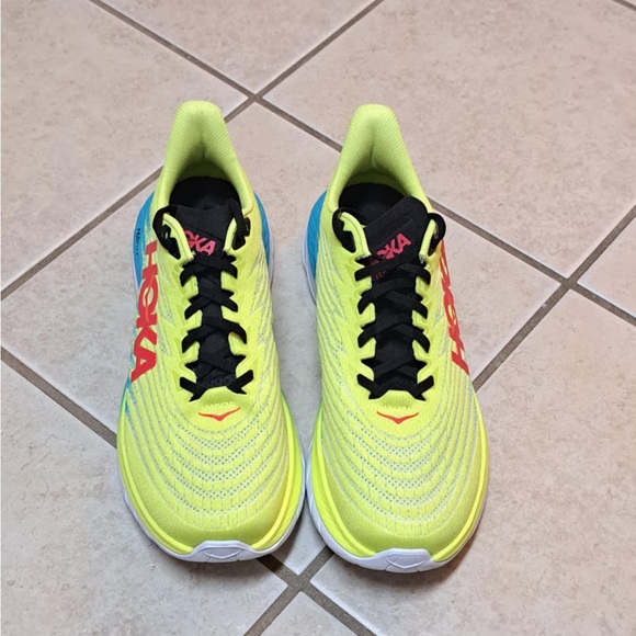 Hoka Mach 5 running shoe - bright yellow/lime - featuring a PROFLY+ midsole - Picture 2 of 7